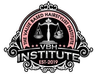 The Value Based Hairstylist Institute aka VBH Institute logo design by Aelius