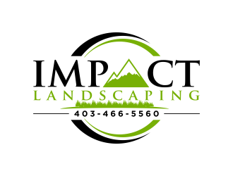 Impact landscaping logo design by imagine