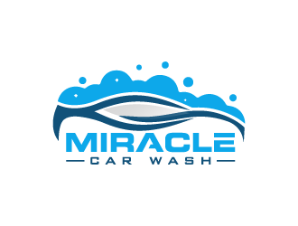Miracle Car Wash logo design by pencilhand