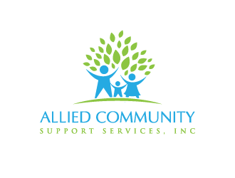 ALLIED COMMUNITY SUPPORT SERVICES, INC logo design by pencilhand