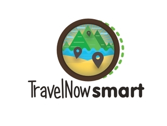 Travel Now Smart logo design by GologoFR