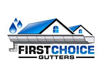 First Choice Gutters /  logo design by mutafailan