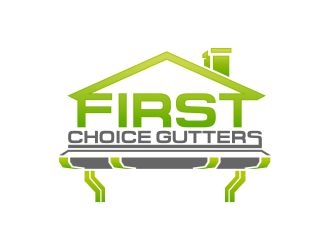 First Choice Gutters /  logo design by mewlana