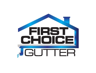First Choice Gutters /  logo design by ZQDesigns