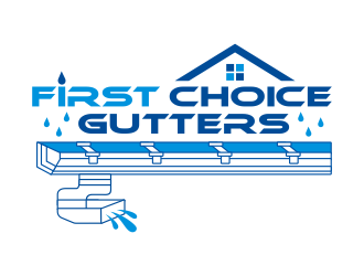First Choice Gutters /  logo design by graphicstar