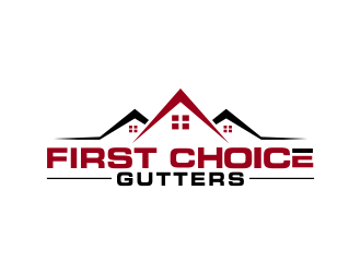 First Choice Gutters /  logo design by akhi