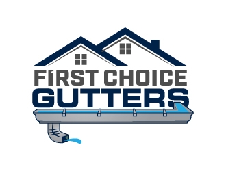 First Choice Gutters /  logo design by jaize