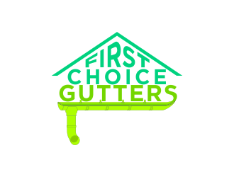 First Choice Gutters /  logo design by Dhieko