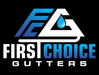 First Choice Gutters /  logo design by naisD