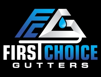 First Choice Gutters /  logo design by naisD