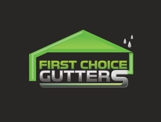 First Choice Gutters /  logo design by GologoFR