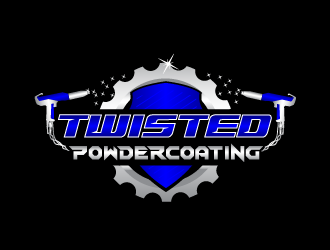 Twisted Powdercoating logo design by firstmove