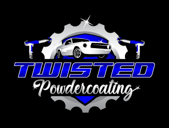 Twisted Powdercoating logo design by firstmove
