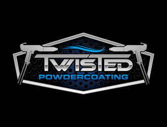 Twisted Powdercoating logo design by torresace