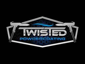 Twisted Powdercoating logo design by torresace