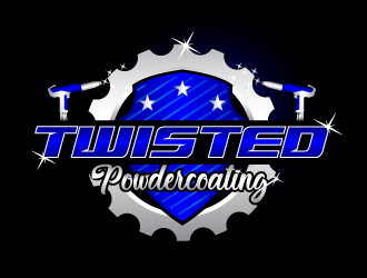 Twisted Powdercoating logo design by firstmove
