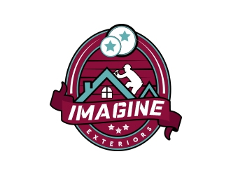 Imagine Exteriors   logo design by fawadyk