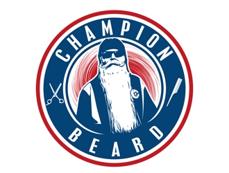 Champion Beard  logo design by DreamLogoDesign
