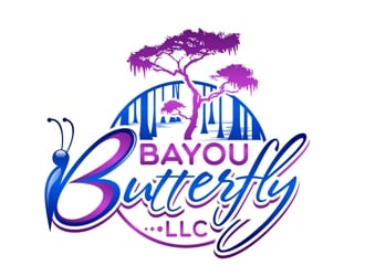 Bayou Butterfly, LLC logo design by DreamLogoDesign