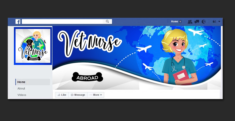 Vet Nurse Abroad logo design by DreamLogoDesign