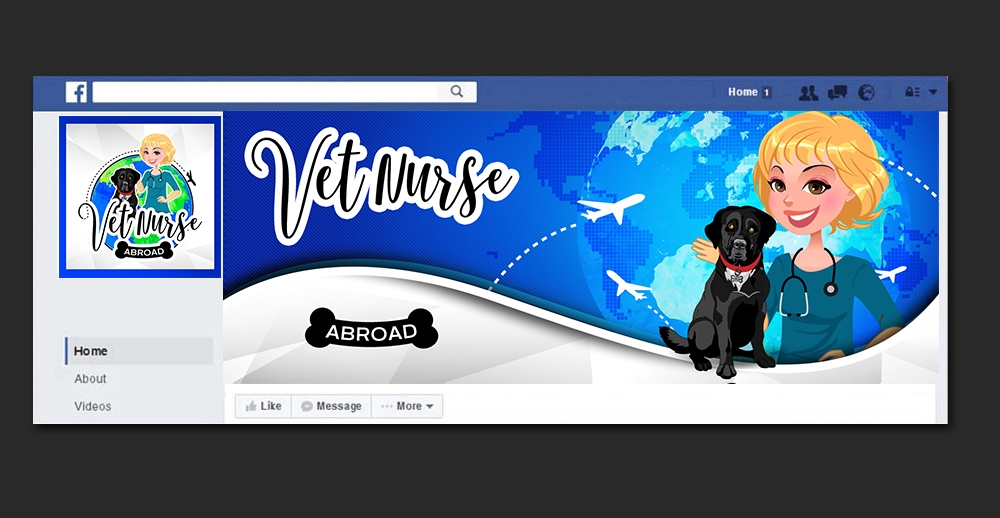 Vet Nurse Abroad logo design by DreamLogoDesign
