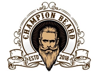 Champion Beard  logo design by Conception