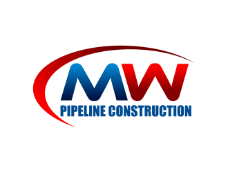 M.W. Pipeline Construction  logo design by ingepro