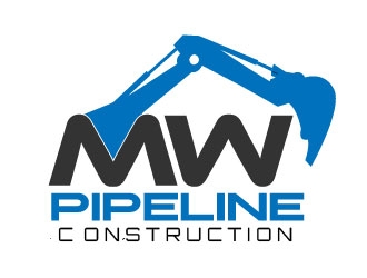 M.W. Pipeline Construction  logo design by ruthracam
