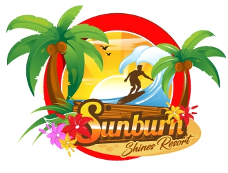 Sunburn Shines logo design by Suvendu