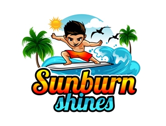 Sunburn Shines logo design by DreamLogoDesign