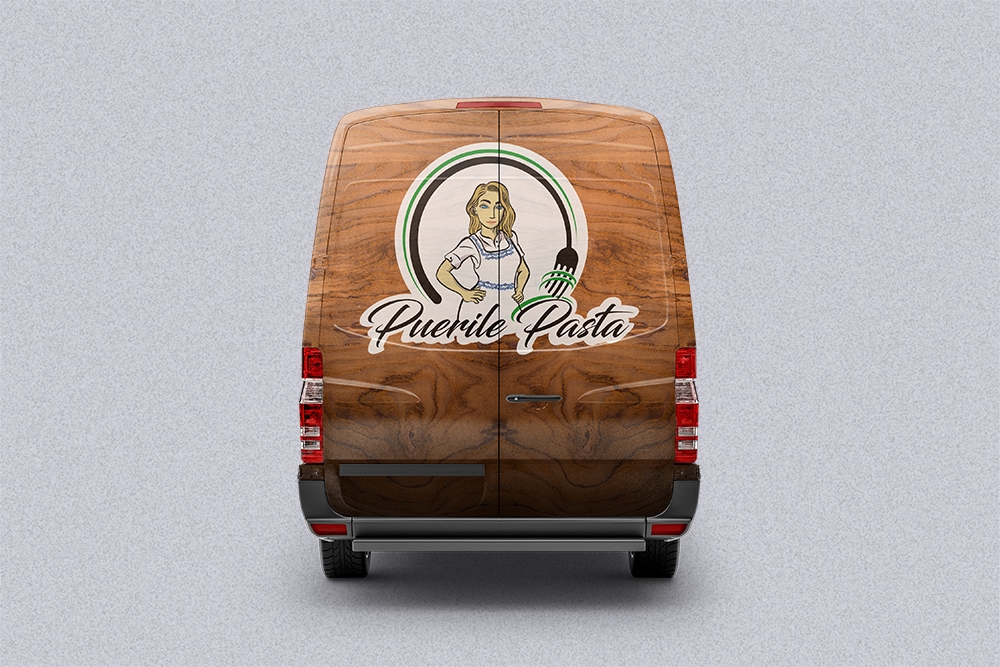 Puerile Pasta logo design by Soufiane