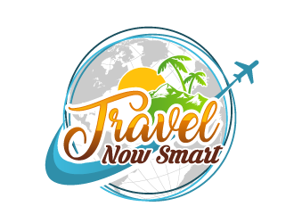 Travel Now Smart logo design by pencilhand