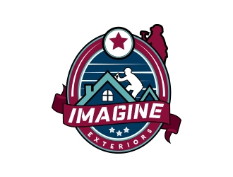 Imagine Exteriors   logo design by fawadyk