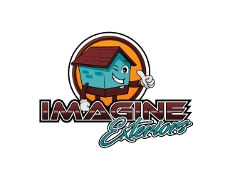 Imagine Exteriors   logo design by naldart