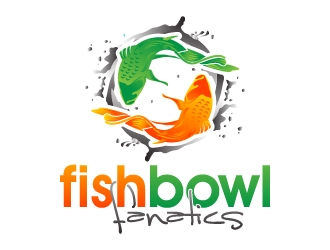 fish bowl fanatics logo design by desynergy
