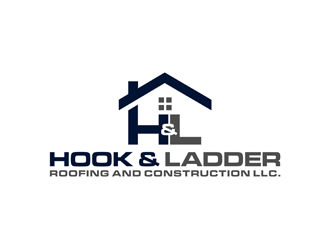 Hook & Ladder Roofing and Construction LLC. logo design by alby