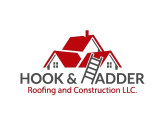 Hook & Ladder Roofing and Construction LLC. logo design by Anizonestudio