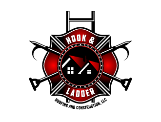 Hook & Ladder Roofing and Construction LLC. logo design by torresace