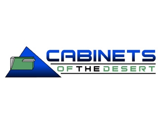 CABINETS OF THE DESERT logo design by MAXR