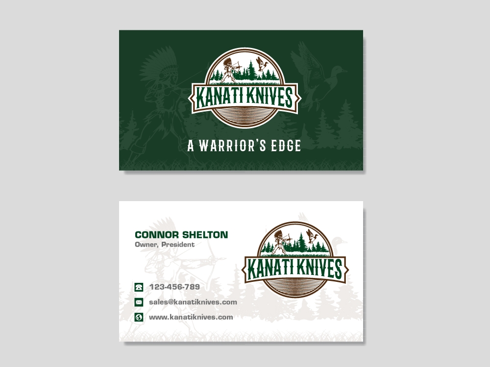 Kanati Knives logo design by labo