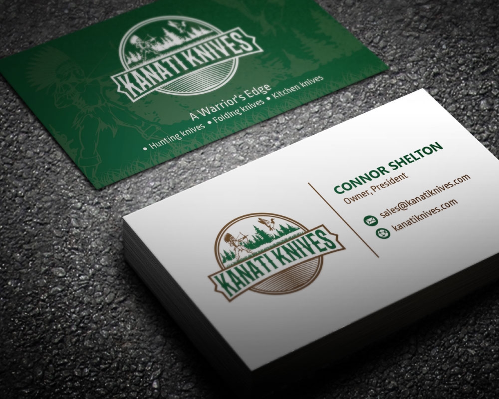 Kanati Knives logo design by Boomstudioz