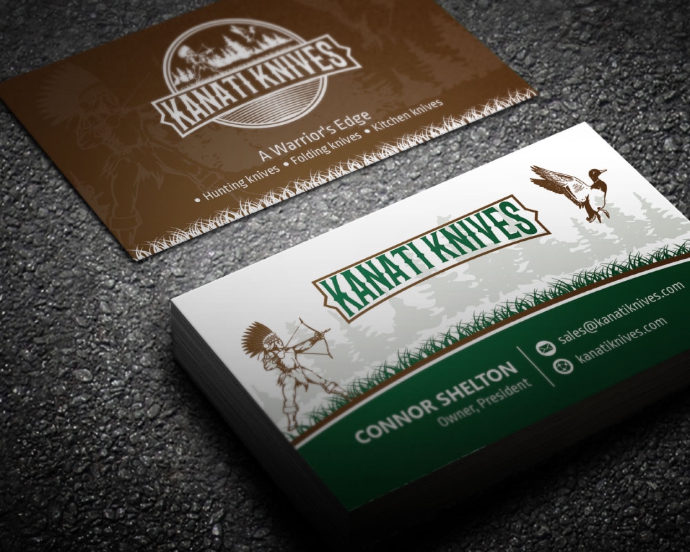 Kanati Knives logo design by Boomstudioz