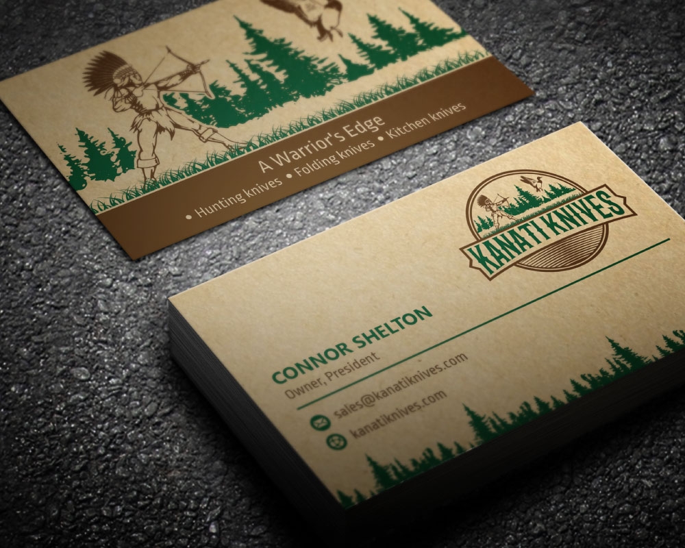 Kanati Knives logo design by Boomstudioz