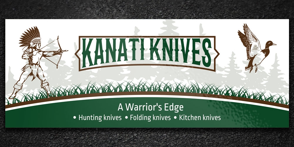 Kanati Knives logo design by Boomstudioz