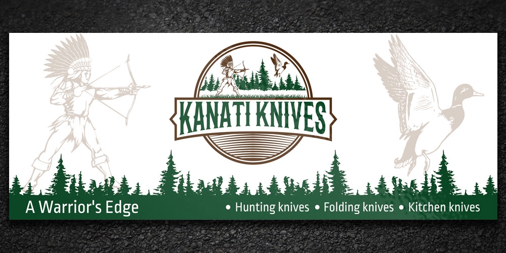 Kanati Knives logo design by Boomstudioz