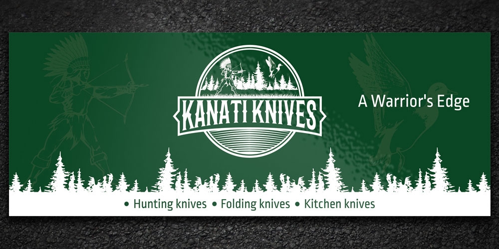 Kanati Knives logo design by Boomstudioz