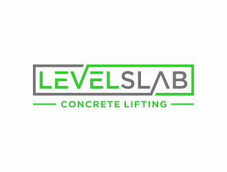 LevelSlab Concrete Leveling logo design by santrie