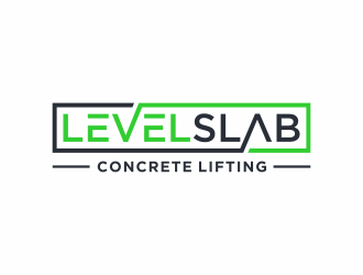 LevelSlab Concrete Leveling logo design by santrie