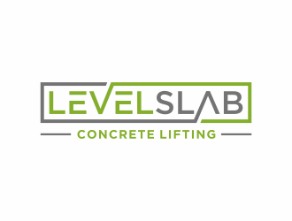 LevelSlab Concrete Leveling logo design by santrie