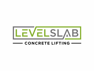 LevelSlab Concrete Leveling logo design by santrie